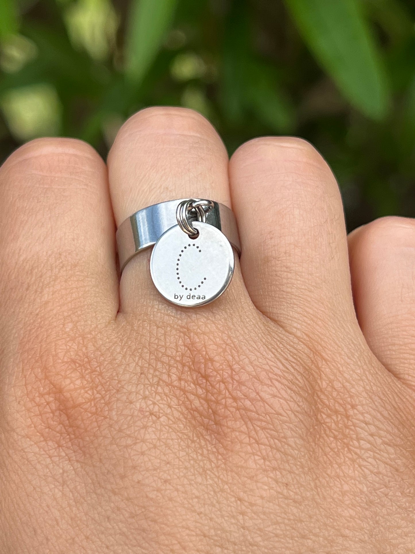 Bague Initiale Dorée