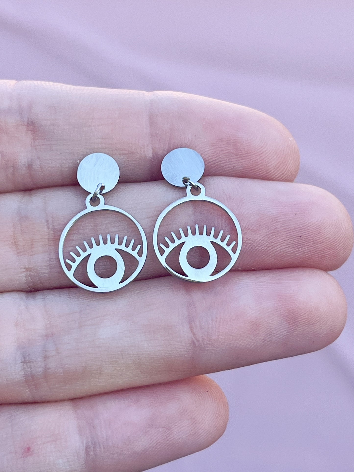 Boucles d’oreilles cercles œil