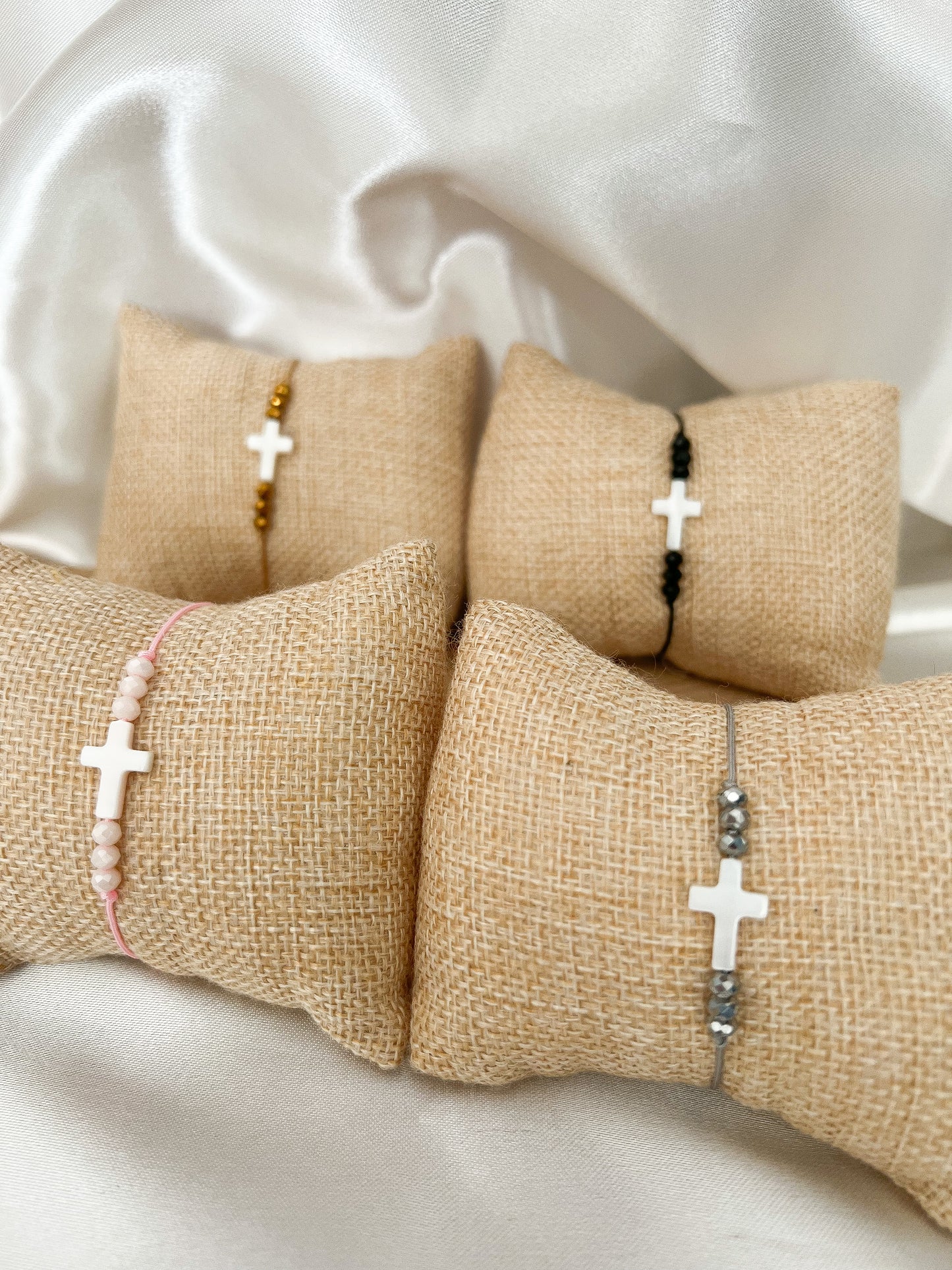 Bracelet croix nacre