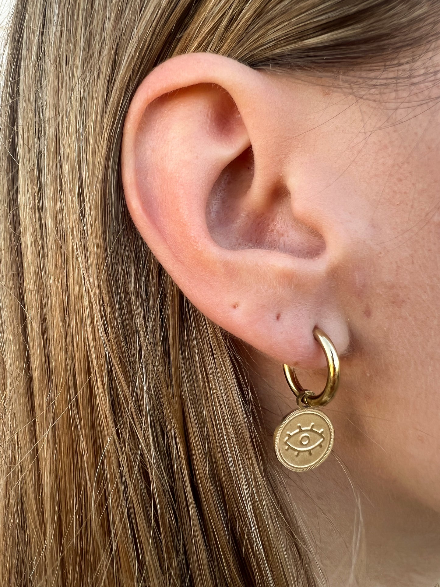 Boucles d’oreilles, pendantes œil