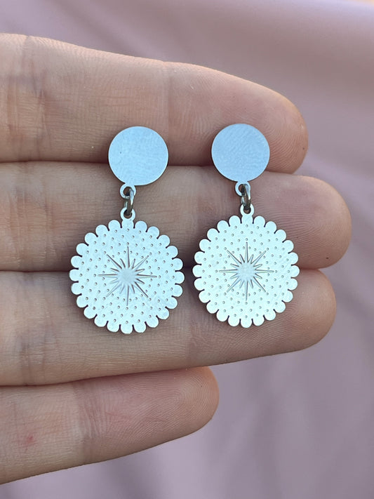 Boucles d’oreilles pendantes motifs étoiles