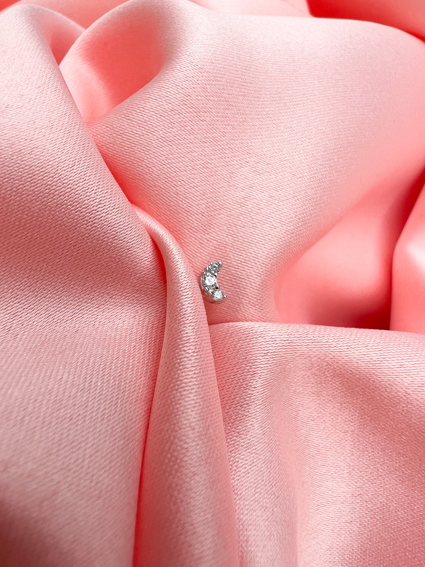 Piercing Petite Lune Strass