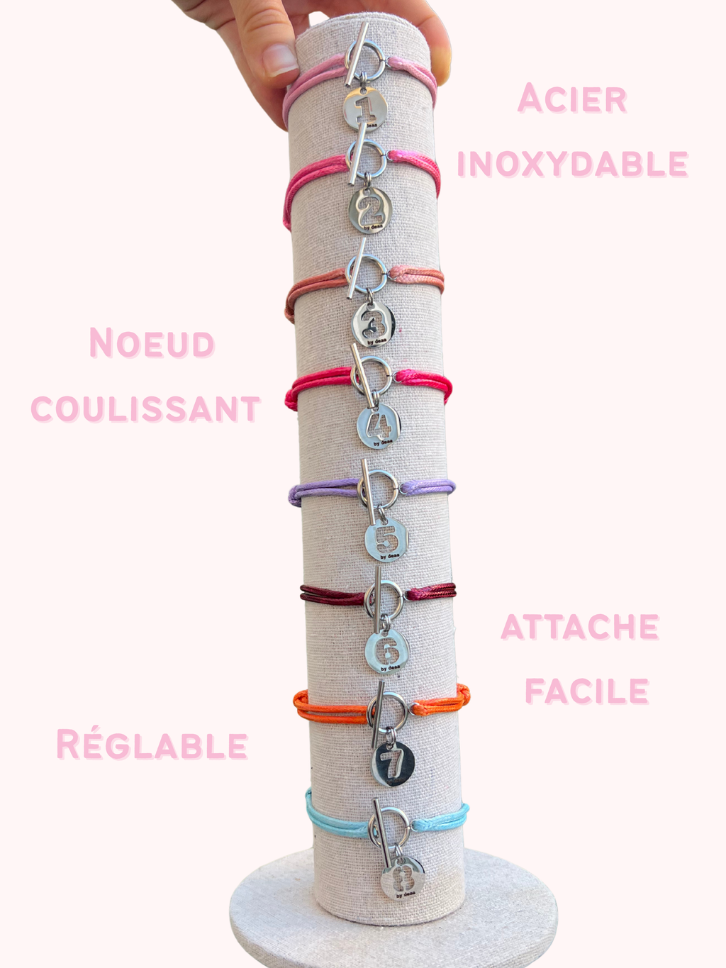 Bracelet Chiffre Personnalisé – Acier Inoxydable