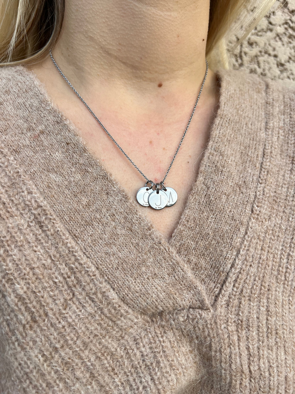 Collier Initiales Personnalisé – Acier Inoxydable