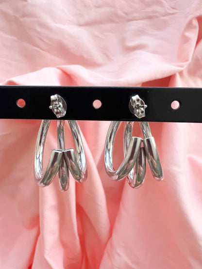 Boucles d’oreilles triple
