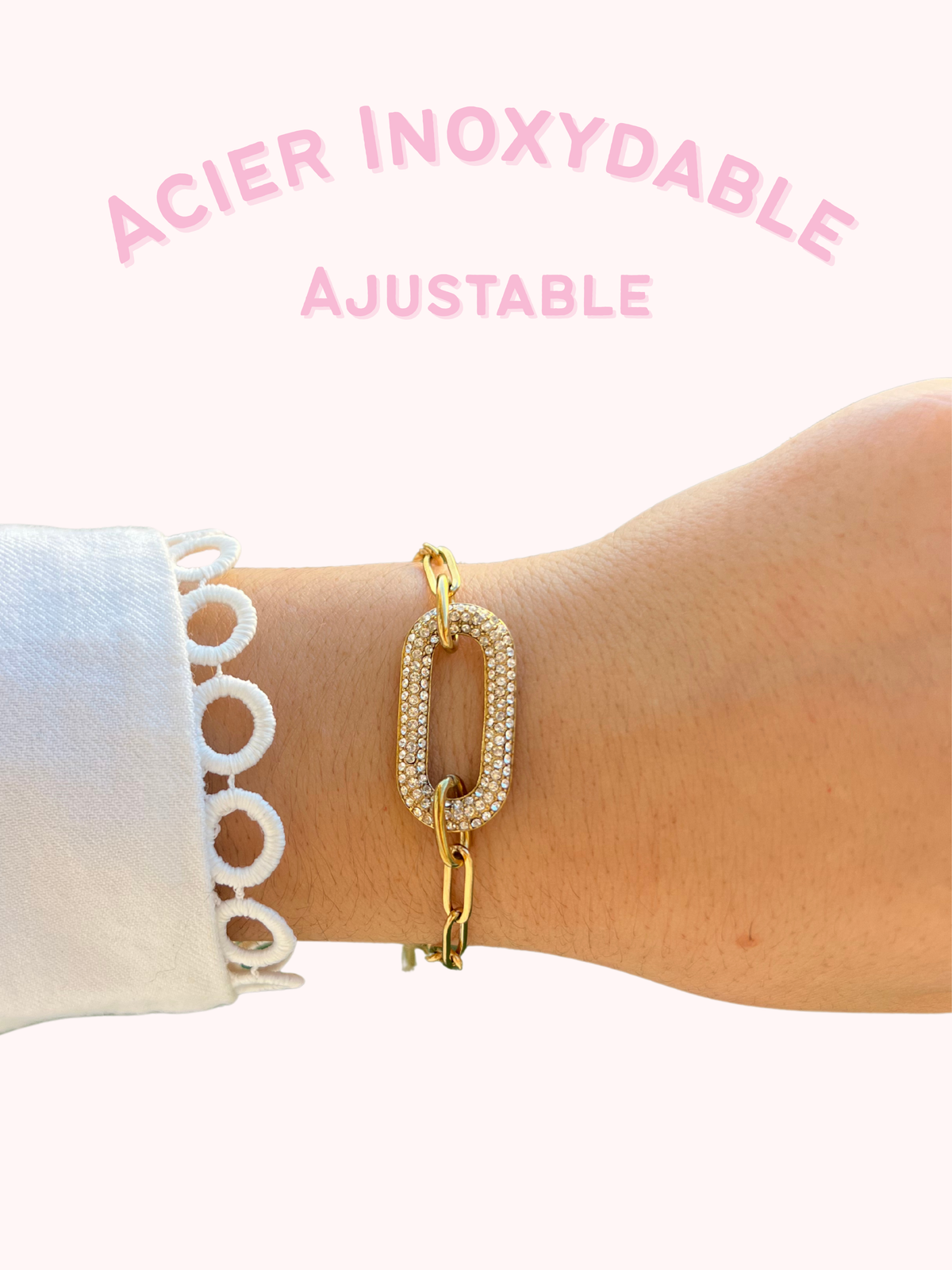 Bracelet acier or