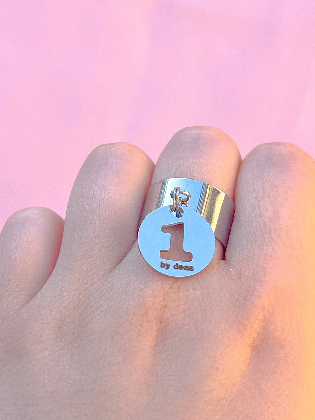 Bague Chiffre Personnalisée – Acier Inoxydable