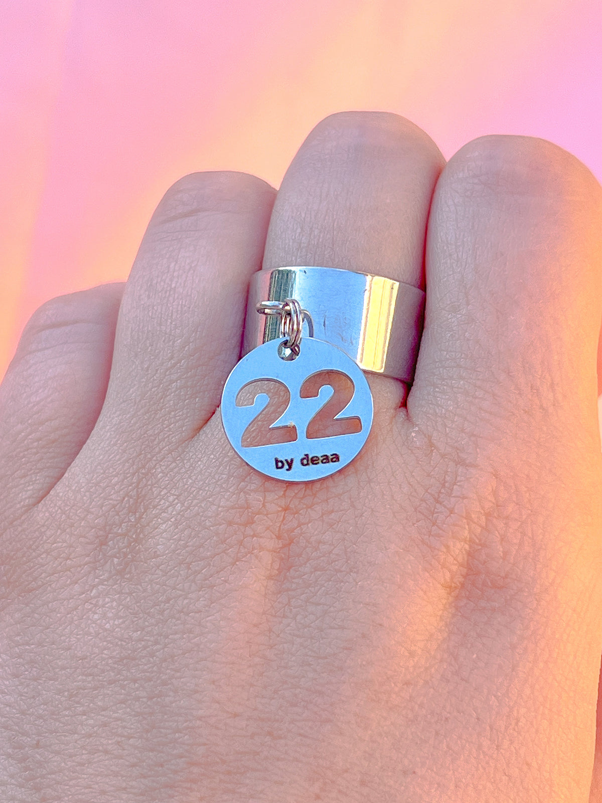 Bague Chiffre Personnalisée – Acier Inoxydable