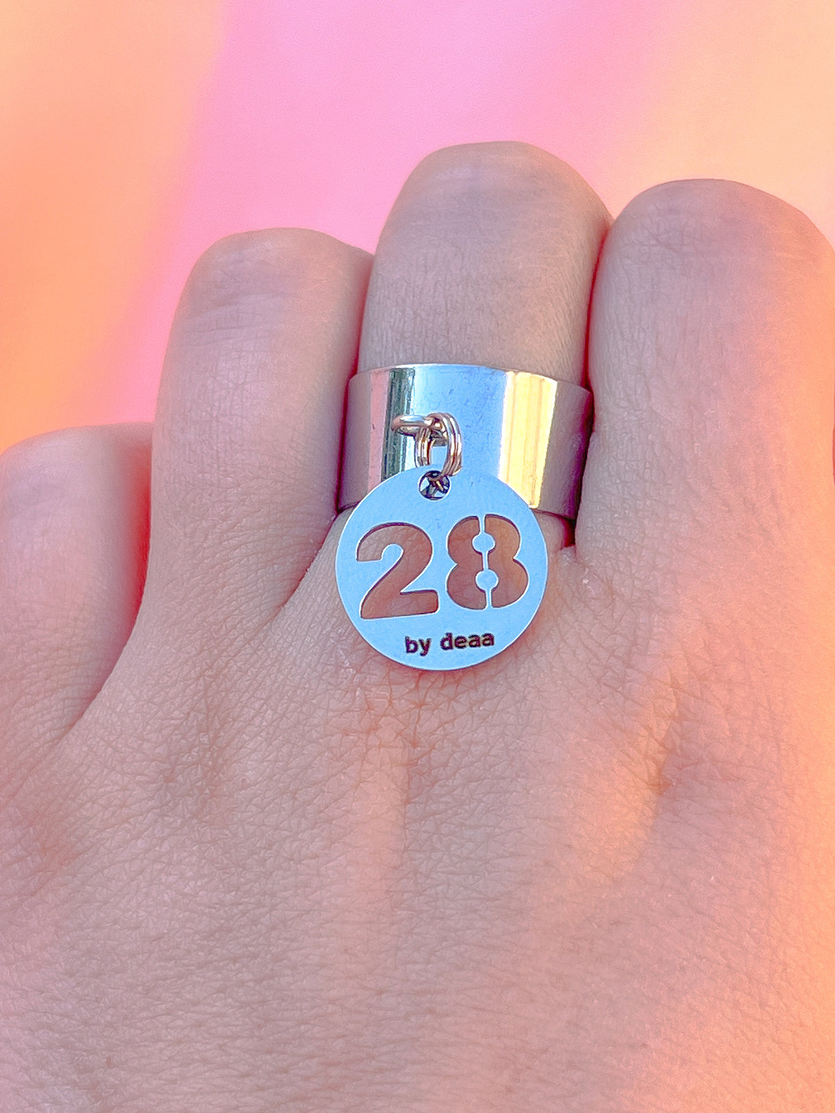 Bague Chiffre Personnalisée – Acier Inoxydable