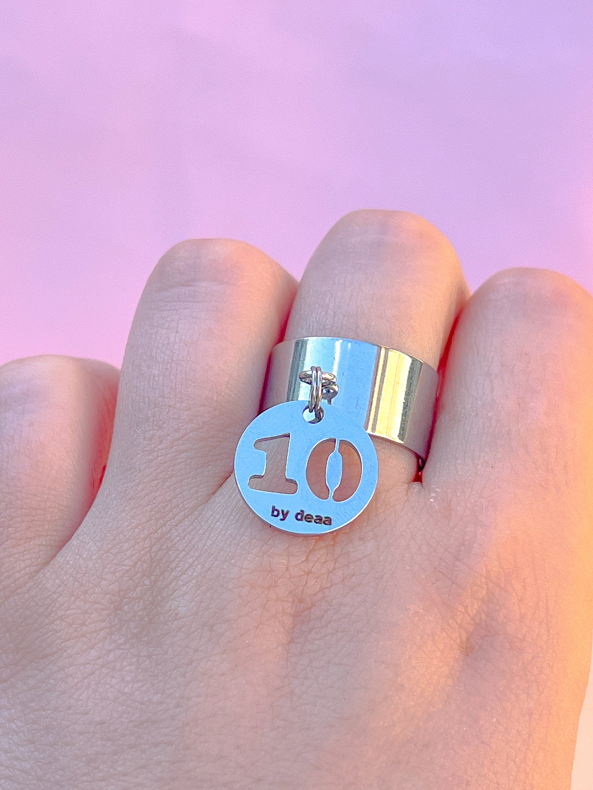 Bague Chiffre Personnalisée – Acier Inoxydable