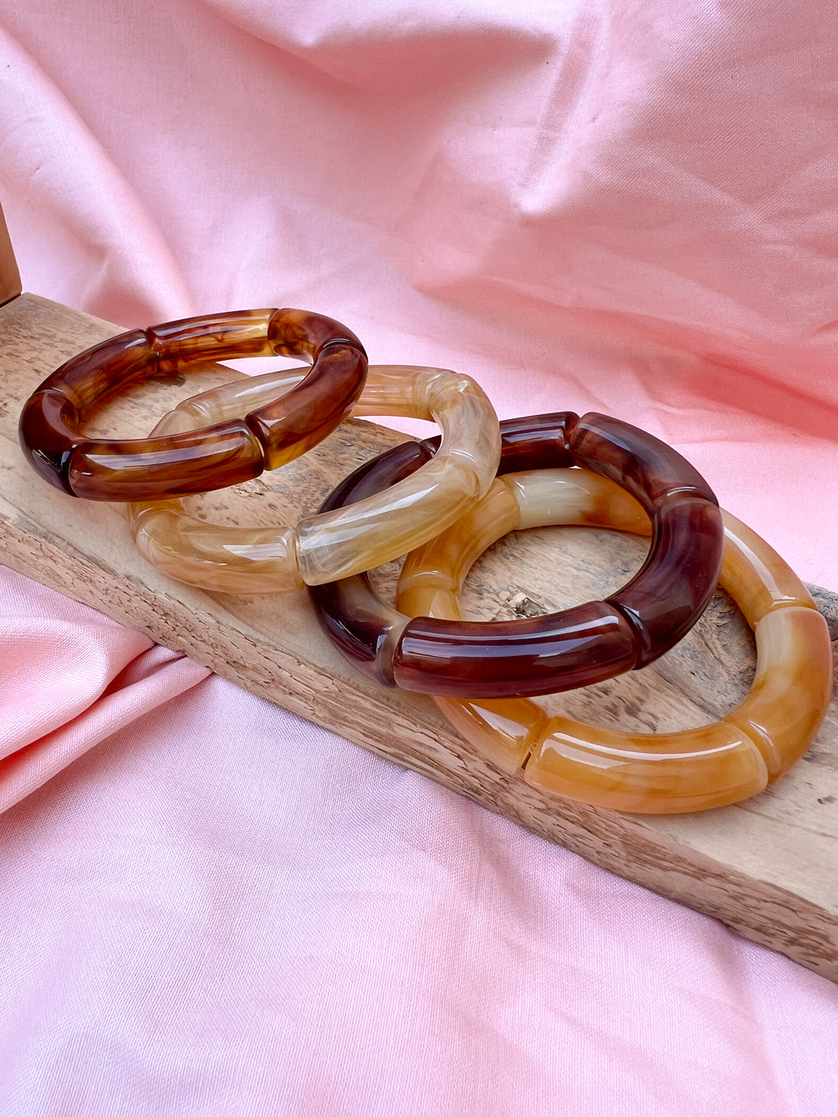 Bracelets Ambre marronné