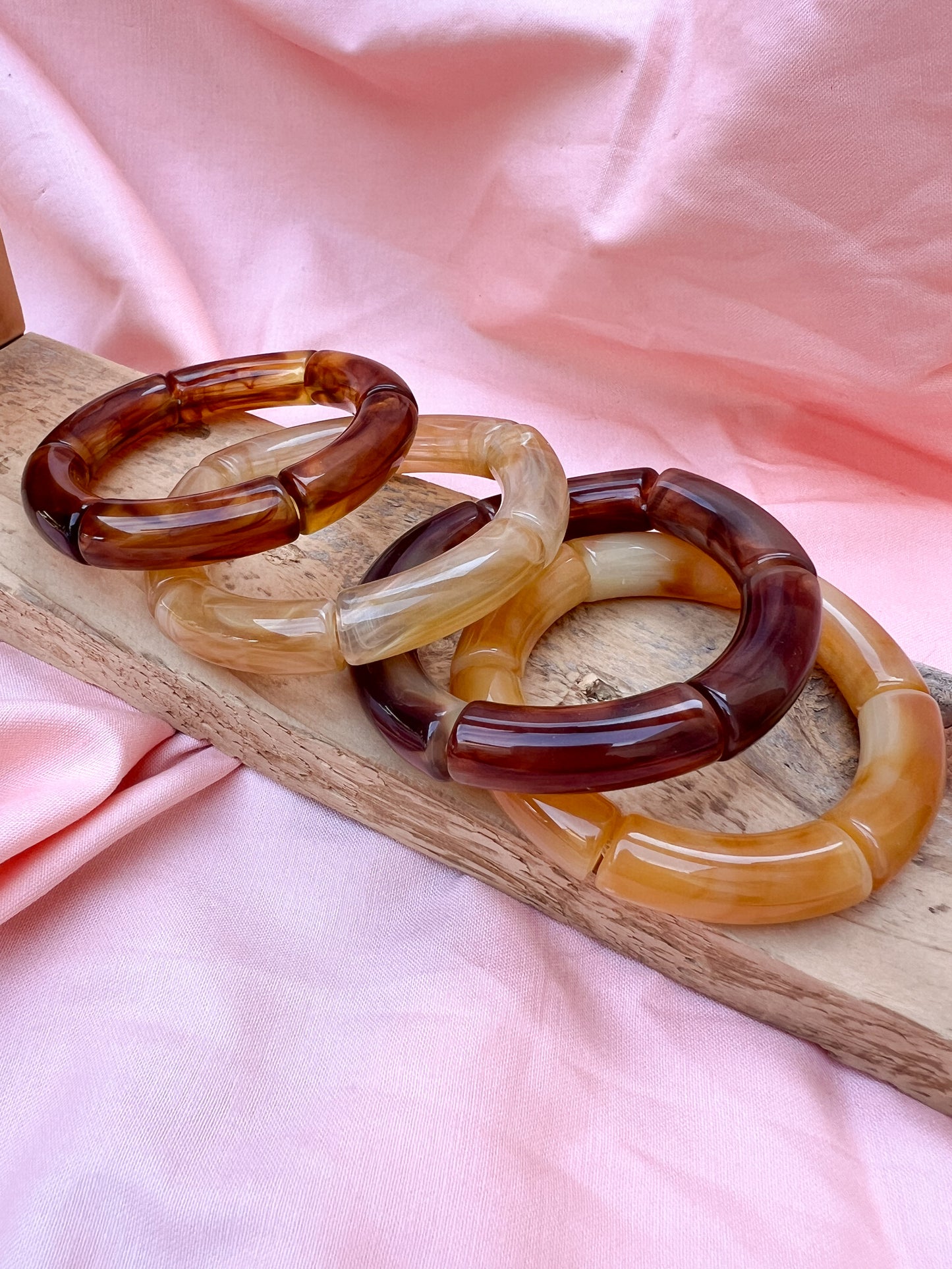 Bracelets Ambre marronné