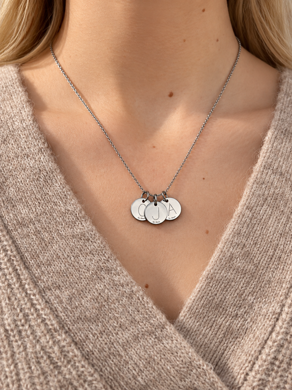 Collier Initiales Personnalisé – Acier Inoxydable