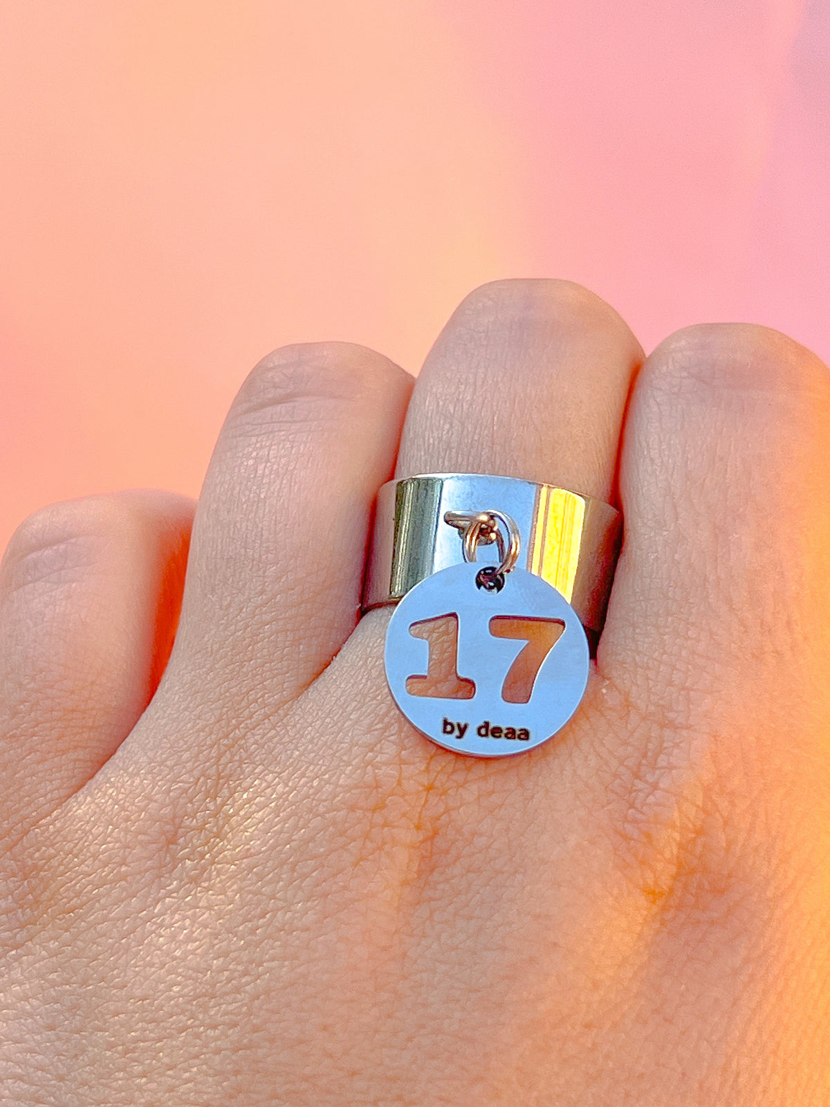 Bague Chiffre Personnalisée – Acier Inoxydable