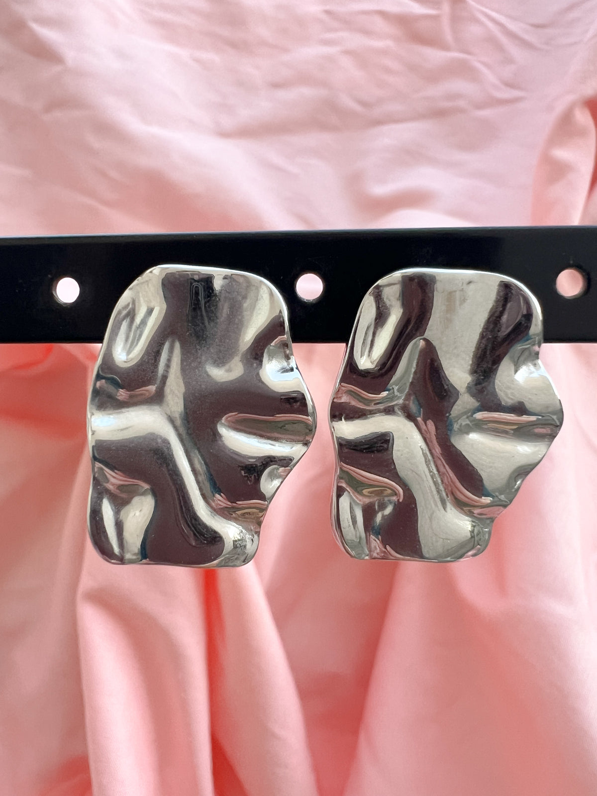 Zia – Boucles d'Oreilles Organique Nuage Acier Inoxydable