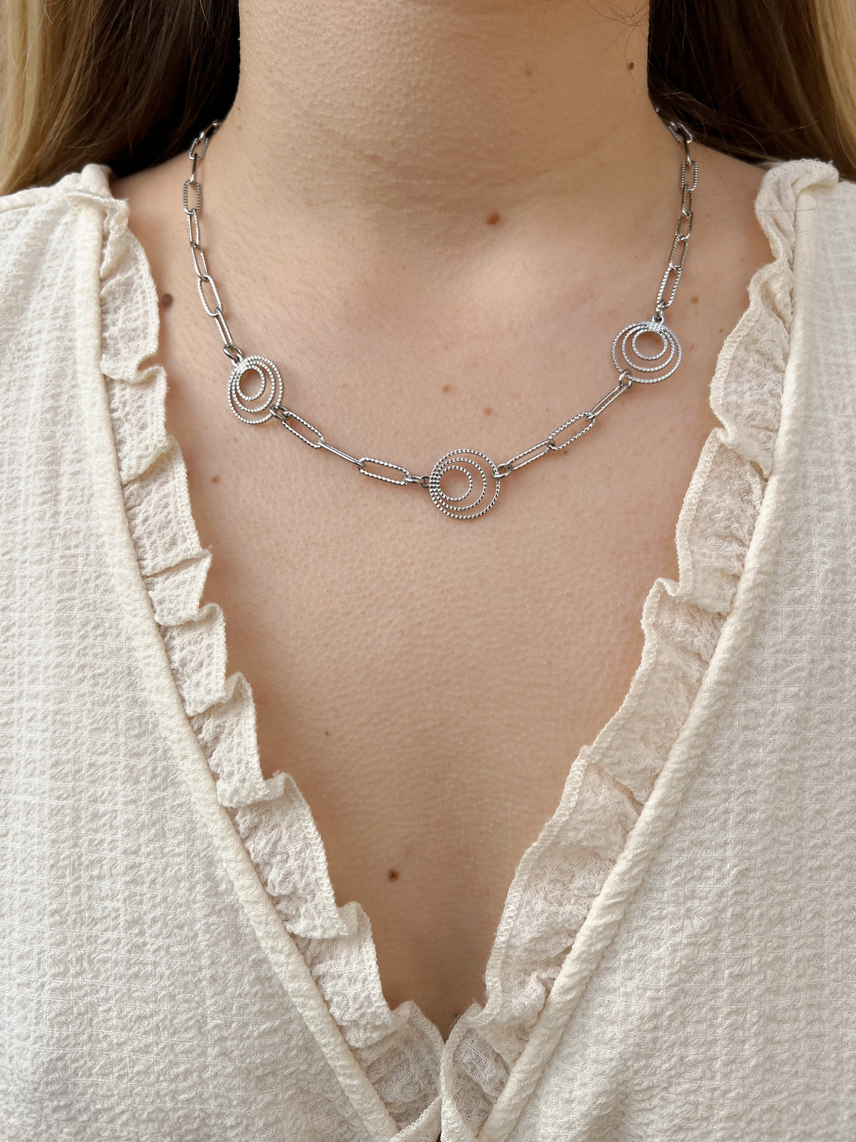 Lina – Collier Anneaux Concentriques