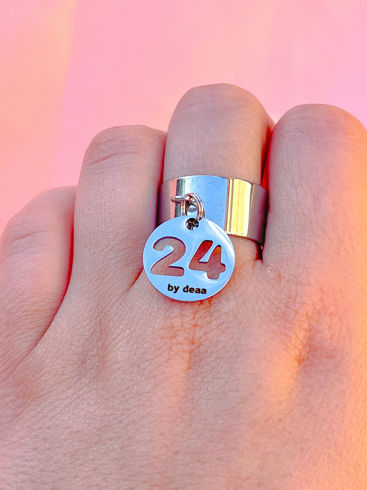 Bague Chiffre Personnalisée – Acier Inoxydable