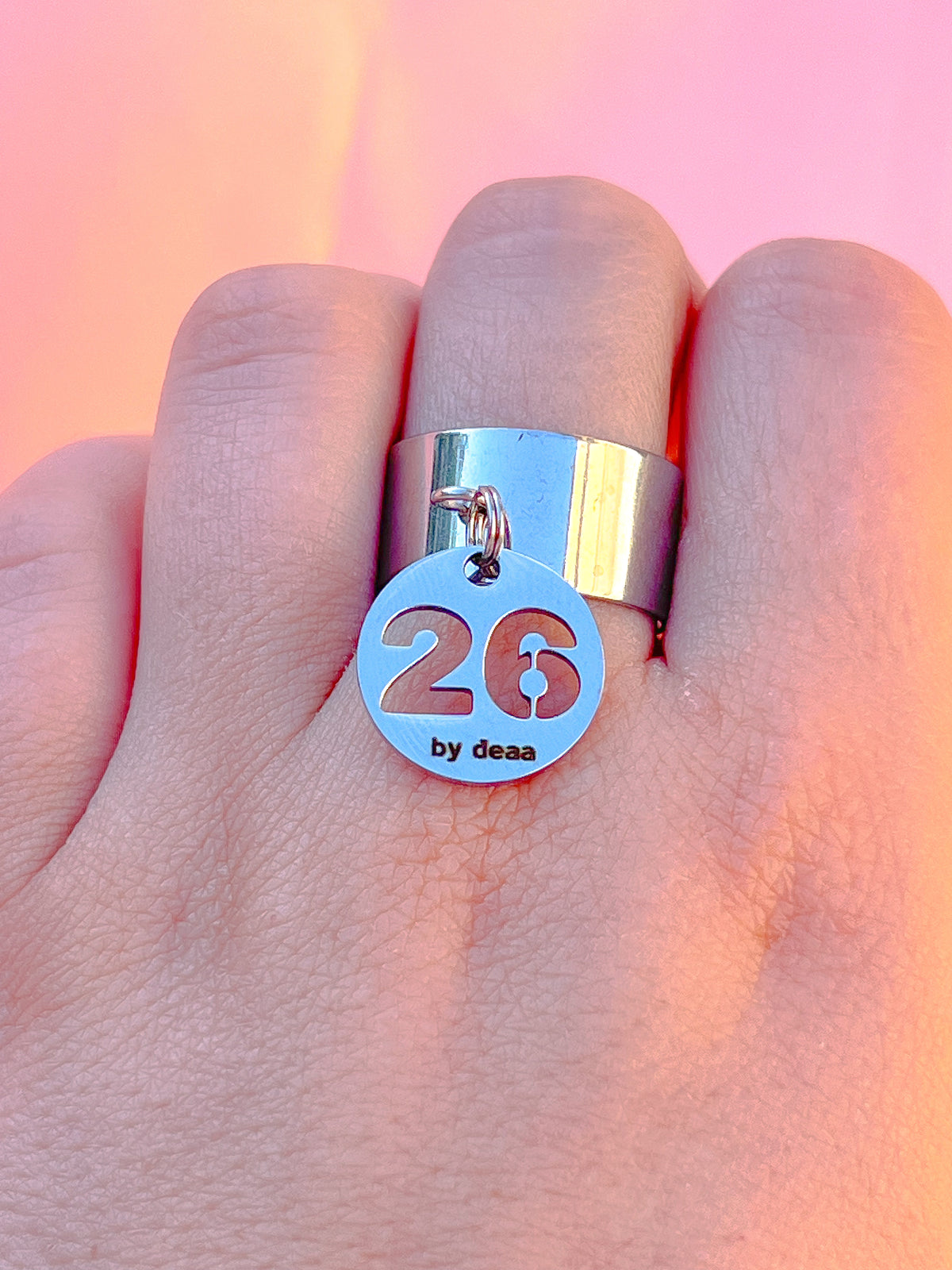 Bague Chiffre Personnalisée – Acier Inoxydable