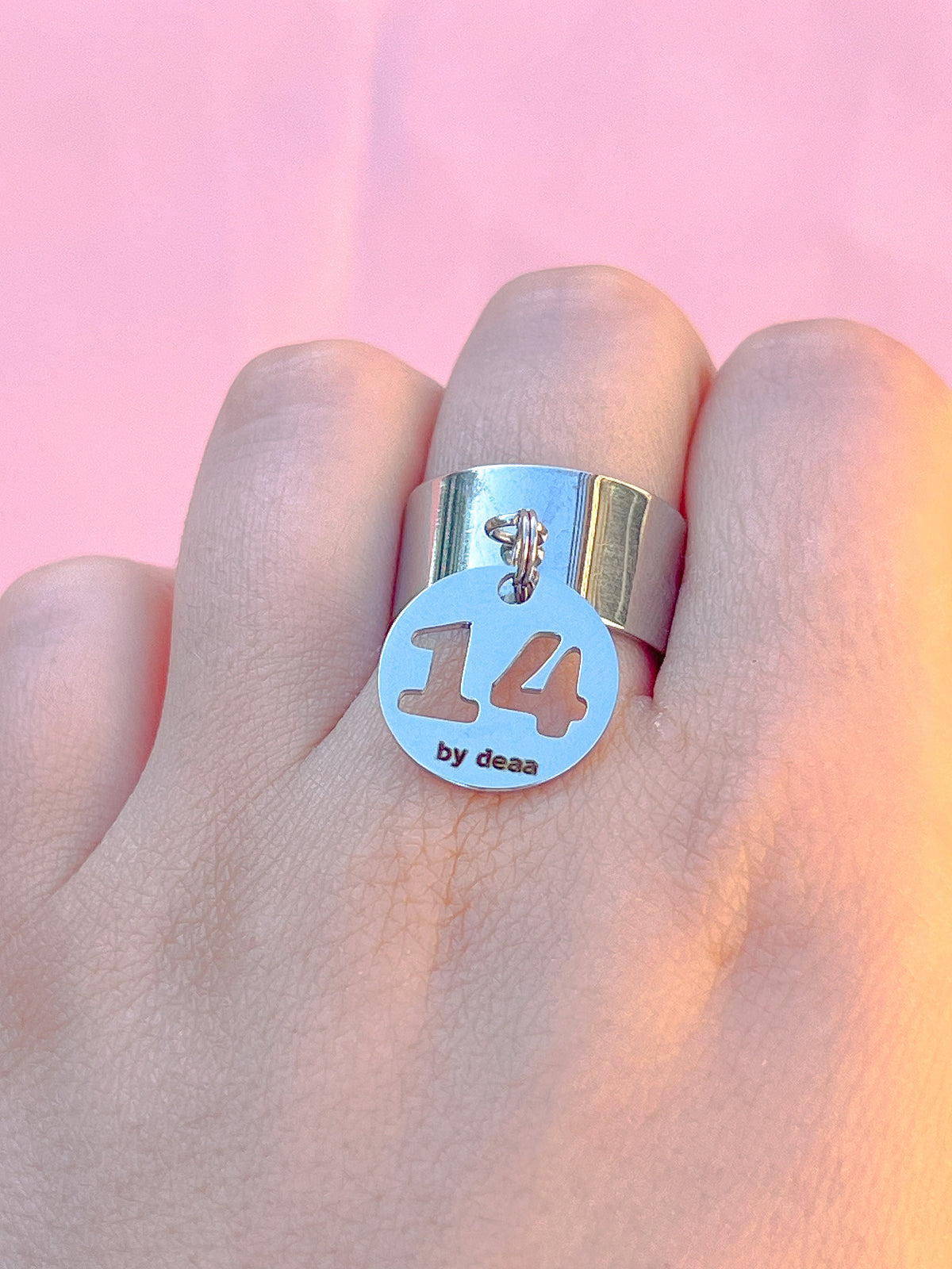 Bague Chiffre Personnalisée – Acier Inoxydable