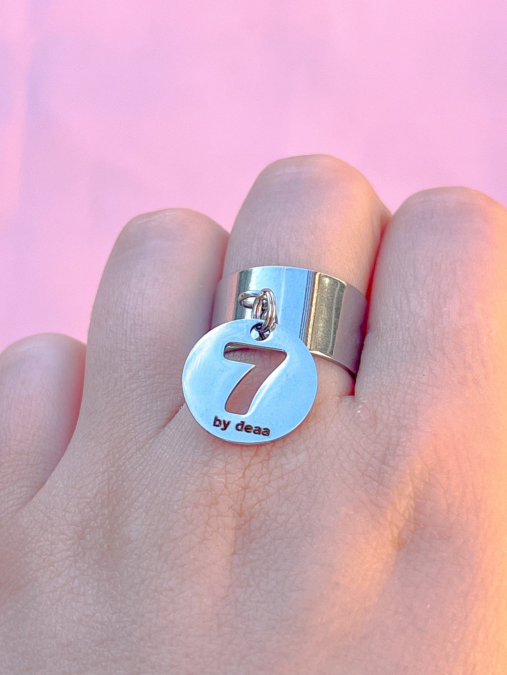 Bague Chiffre Personnalisée – Acier Inoxydable