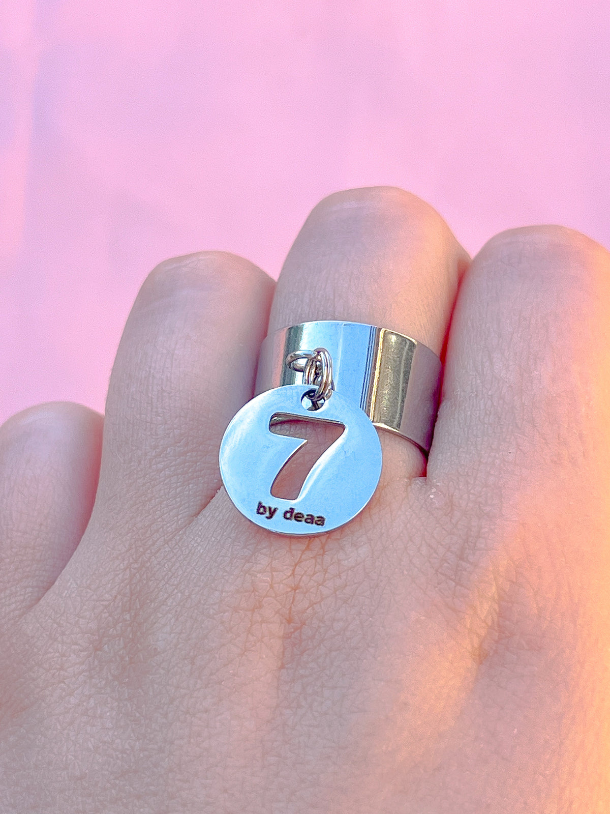 Bague Chiffre Personnalisée – Acier Inoxydable