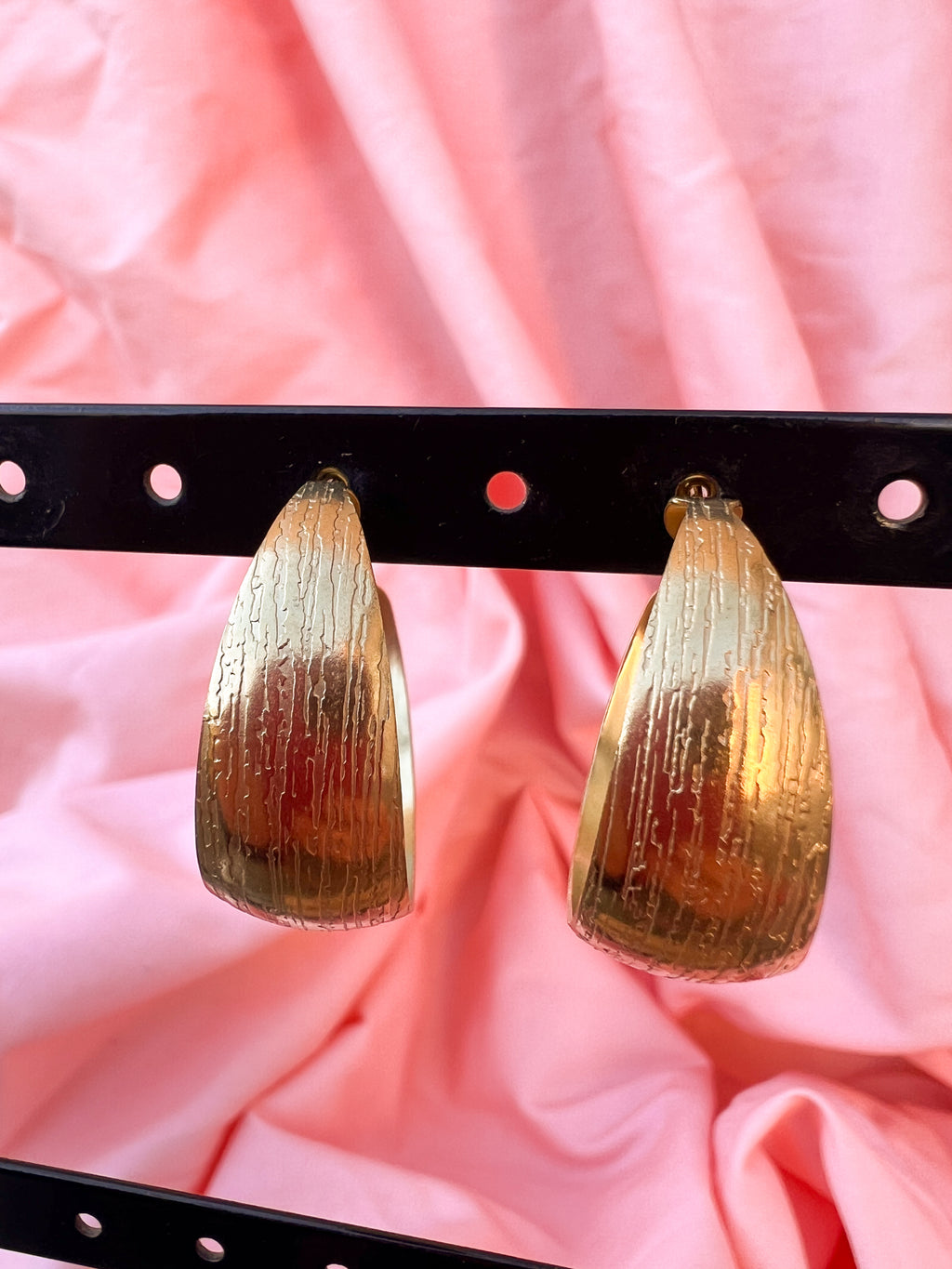Kaia – Boucles d'Oreilles Créole Chunky Dorée Acier Inoxydable