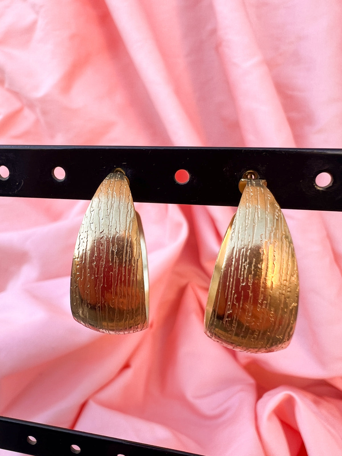 Kaia – Boucles d'Oreilles Créole Chunky Dorée Acier Inoxydable