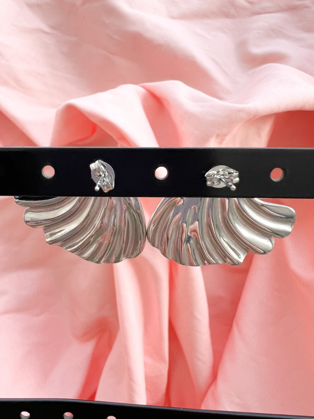 Eloise – Boucles d'Oreilles Coquillage Argenté Acier Inoxydable