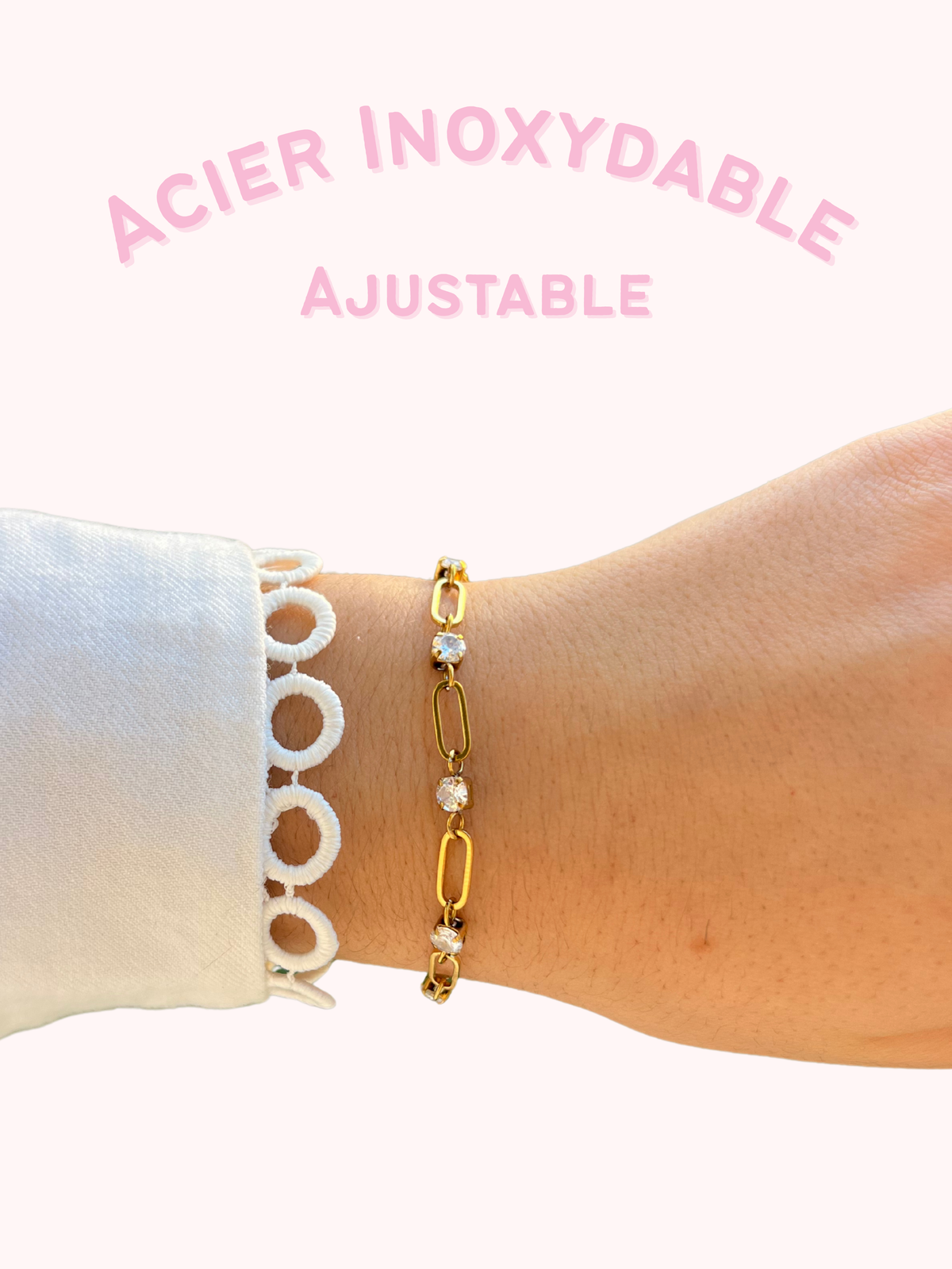 Bracelet acier or