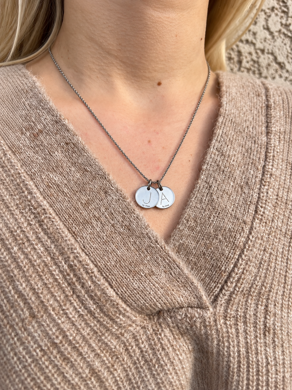 Collier Initiales Personnalisé – Acier Inoxydable