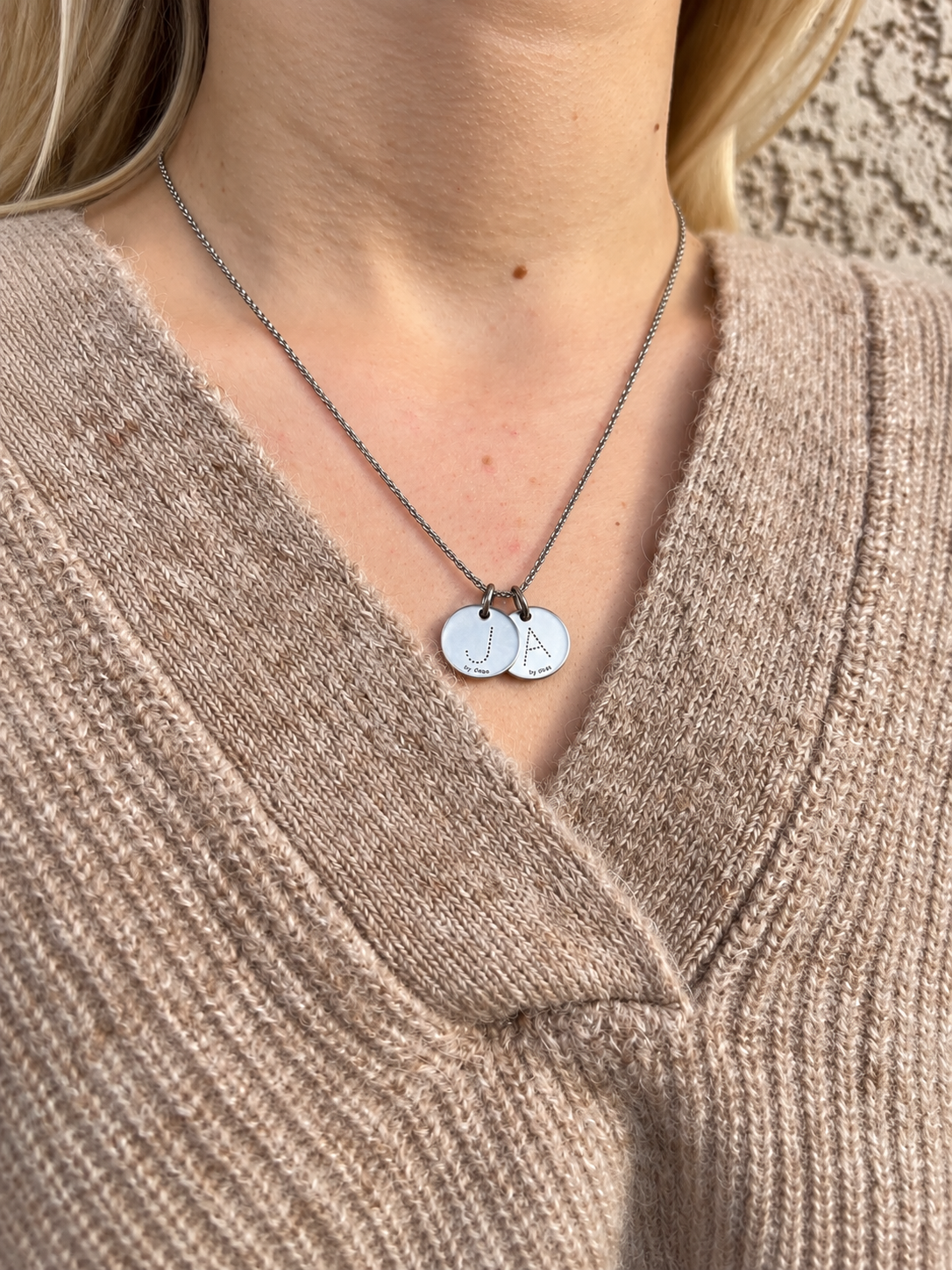 Collier Initiales Personnalisé – Acier Inoxydable