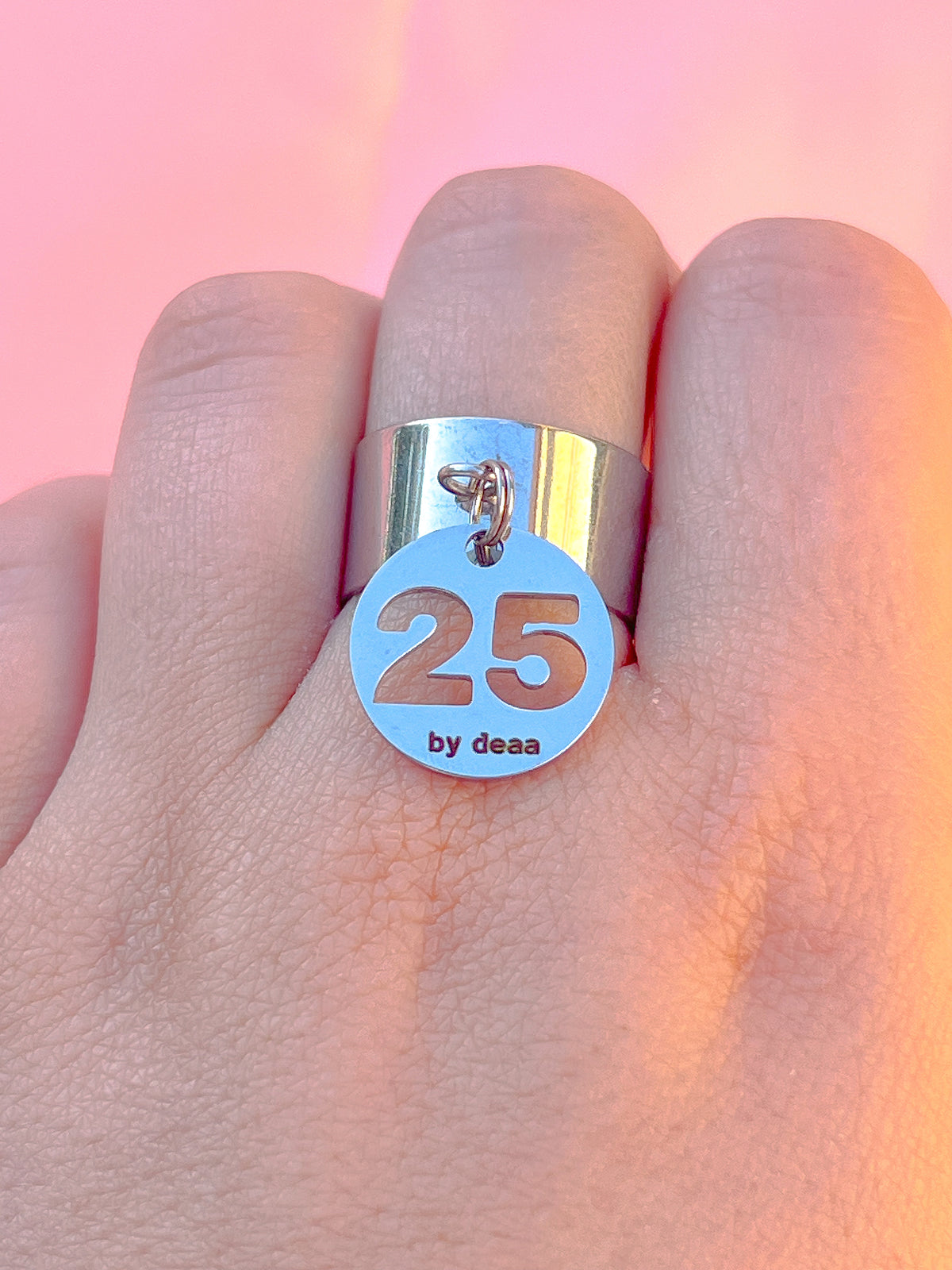 Bague Chiffre Personnalisée – Acier Inoxydable