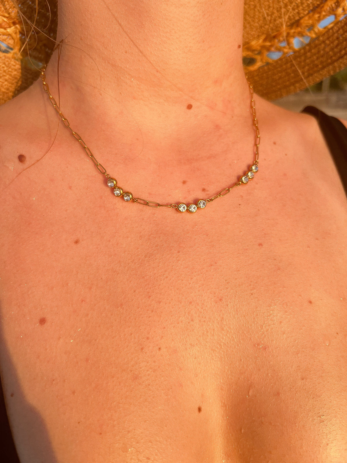 Mouna – Collier Y Breloques Feuilles