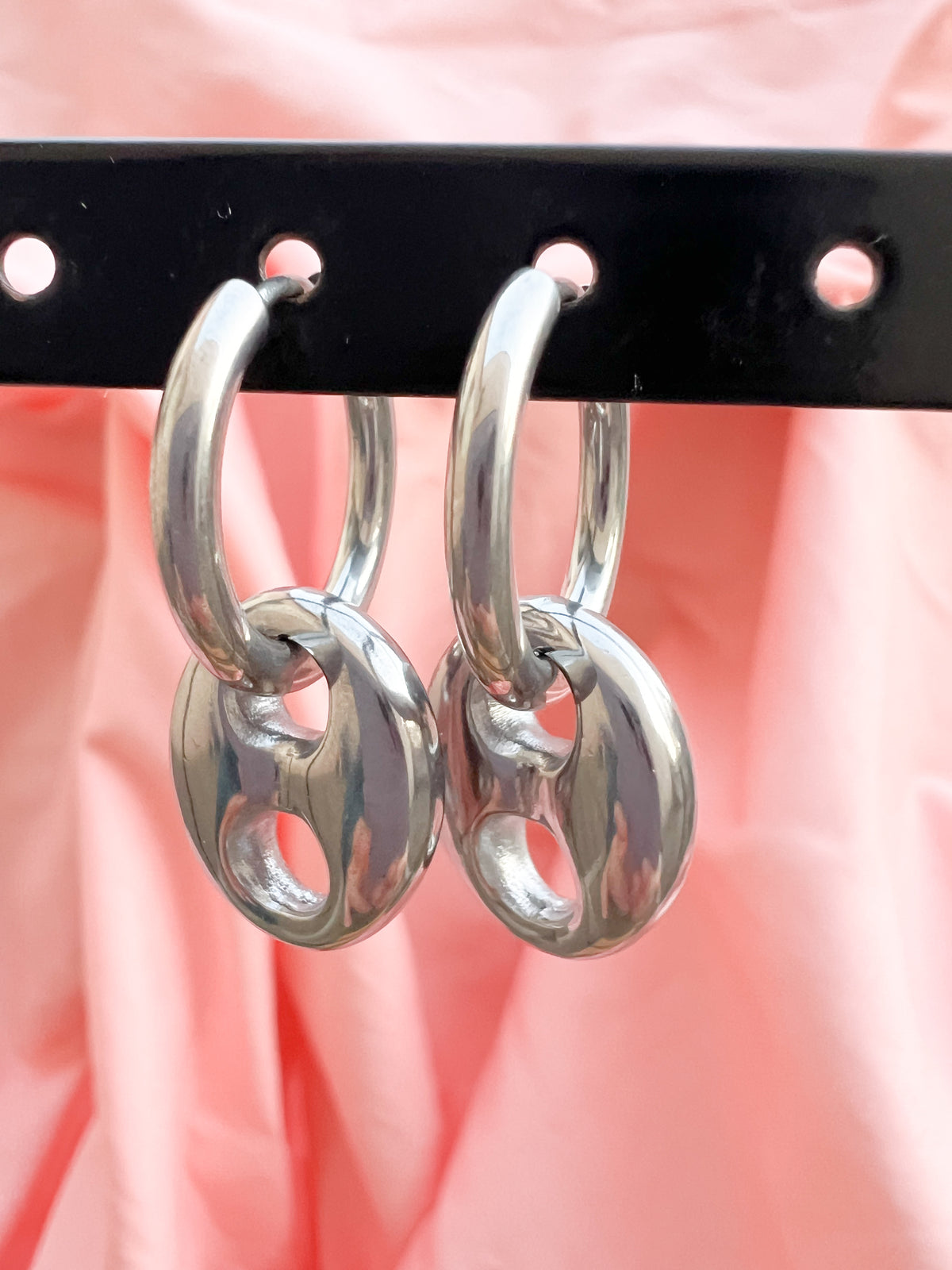 Sorella – Boucles d'Oreilles Maille Marine Acier Inoxydable