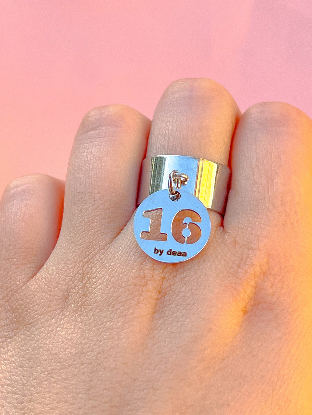 Bague Chiffre Personnalisée – Acier Inoxydable
