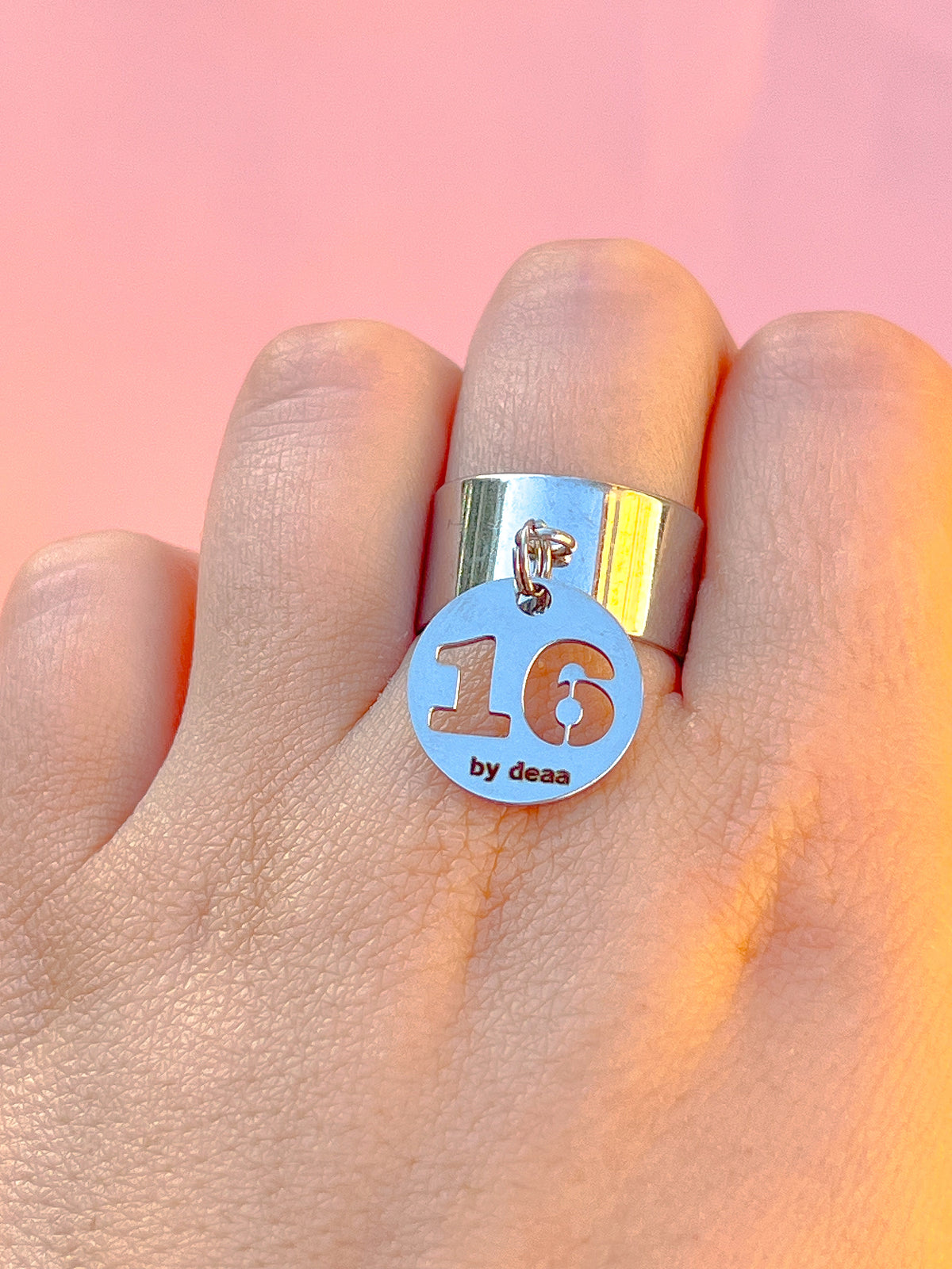 Bague Chiffre Personnalisée – Acier Inoxydable