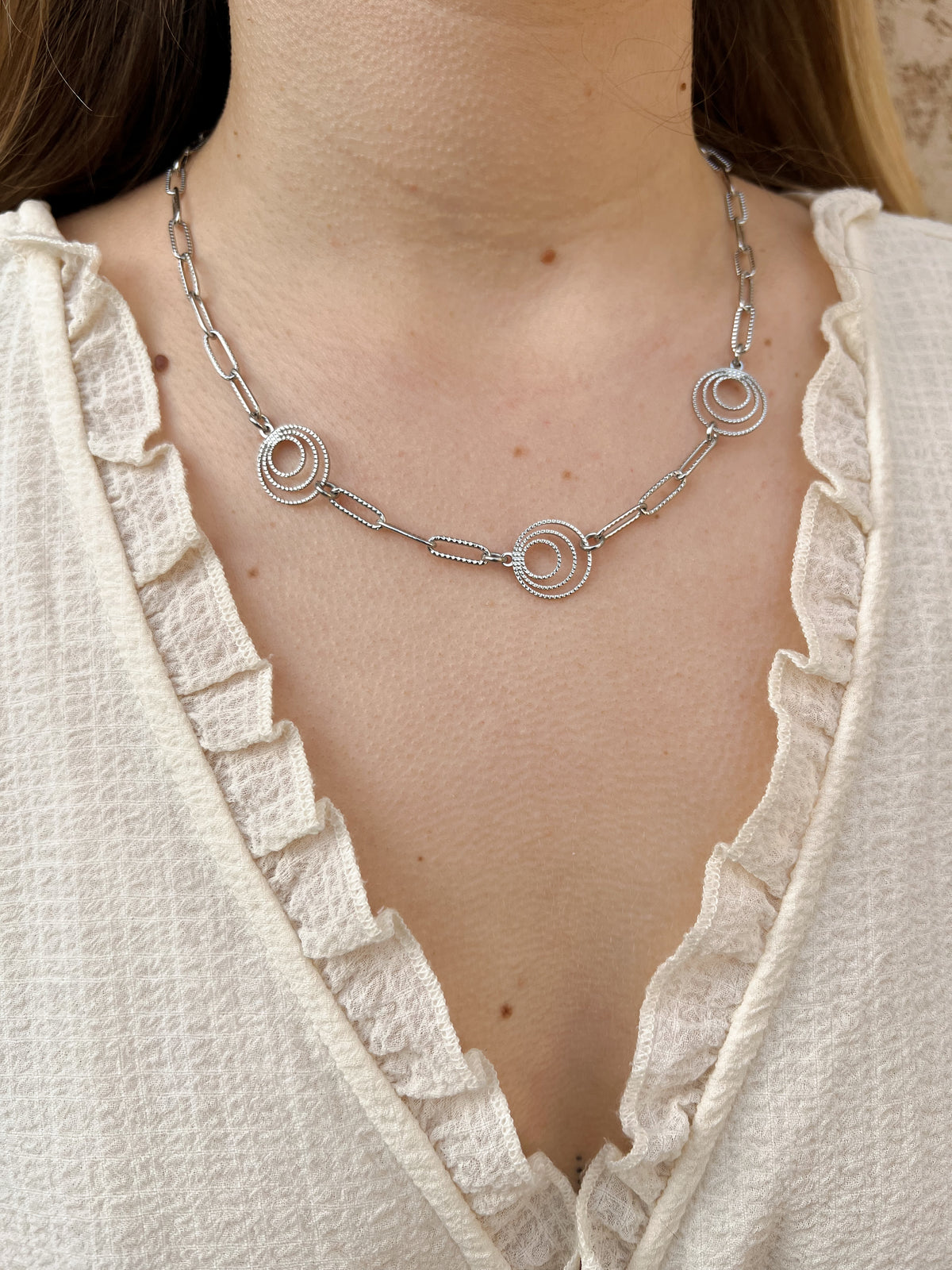 Lina – Collier Anneaux Concentriques