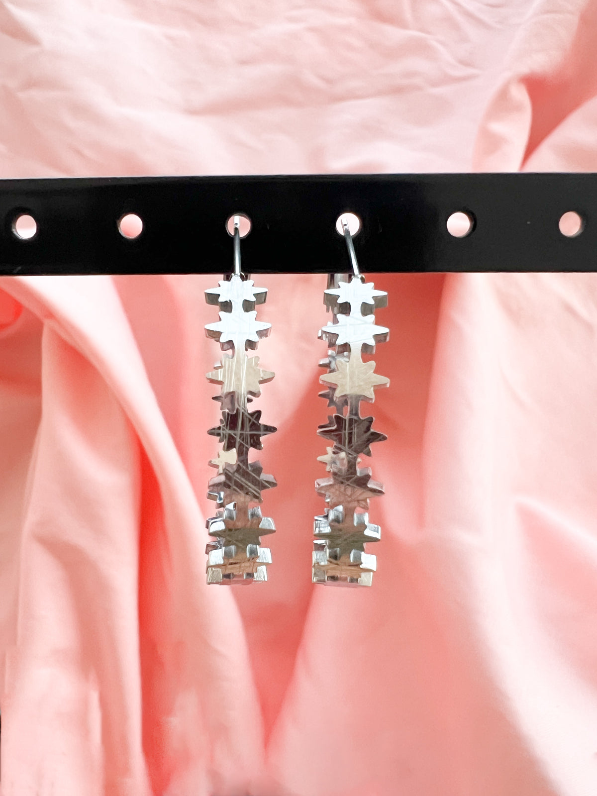 Lirea – Boucles d'Oreilles Étoiles Pendantes Acier Inoxydable