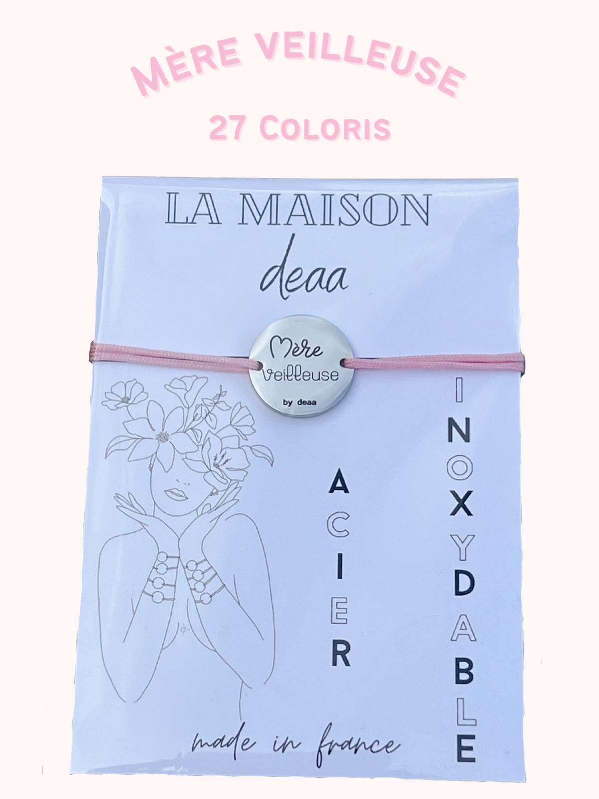Mère Veilleuse – Bracelet Médaillon