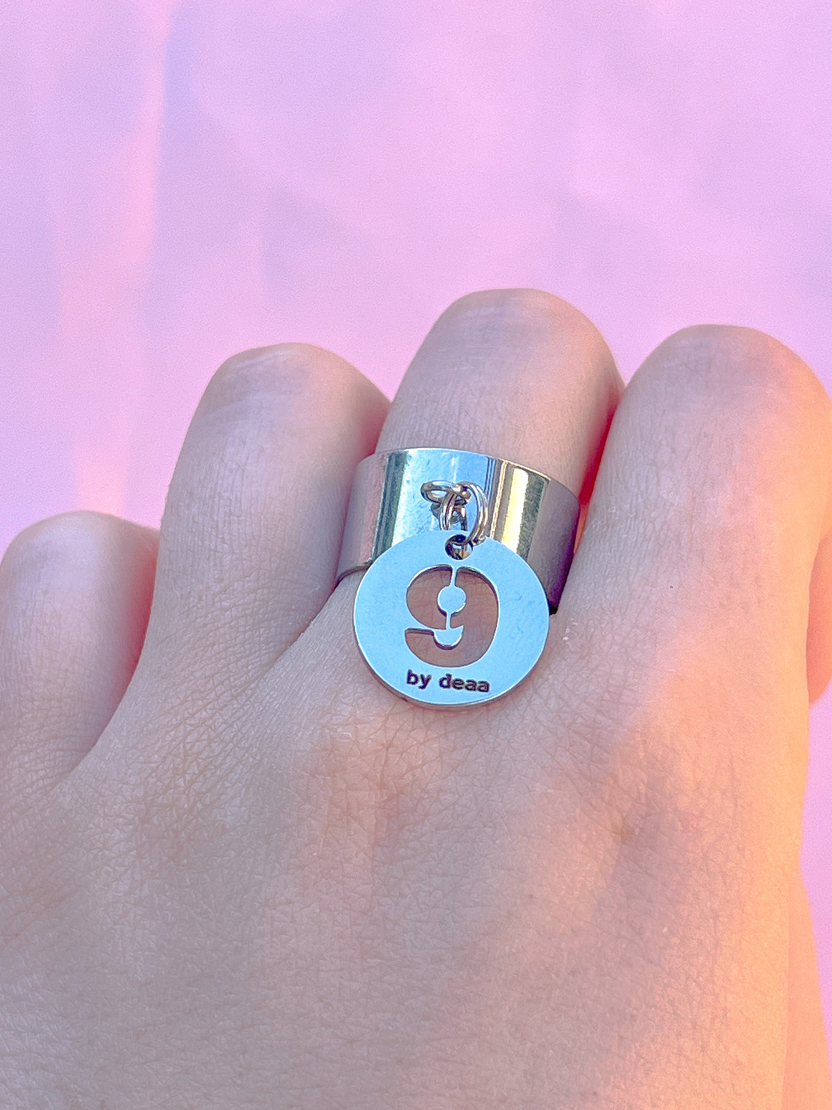 Bague Chiffre Personnalisée – Acier Inoxydable