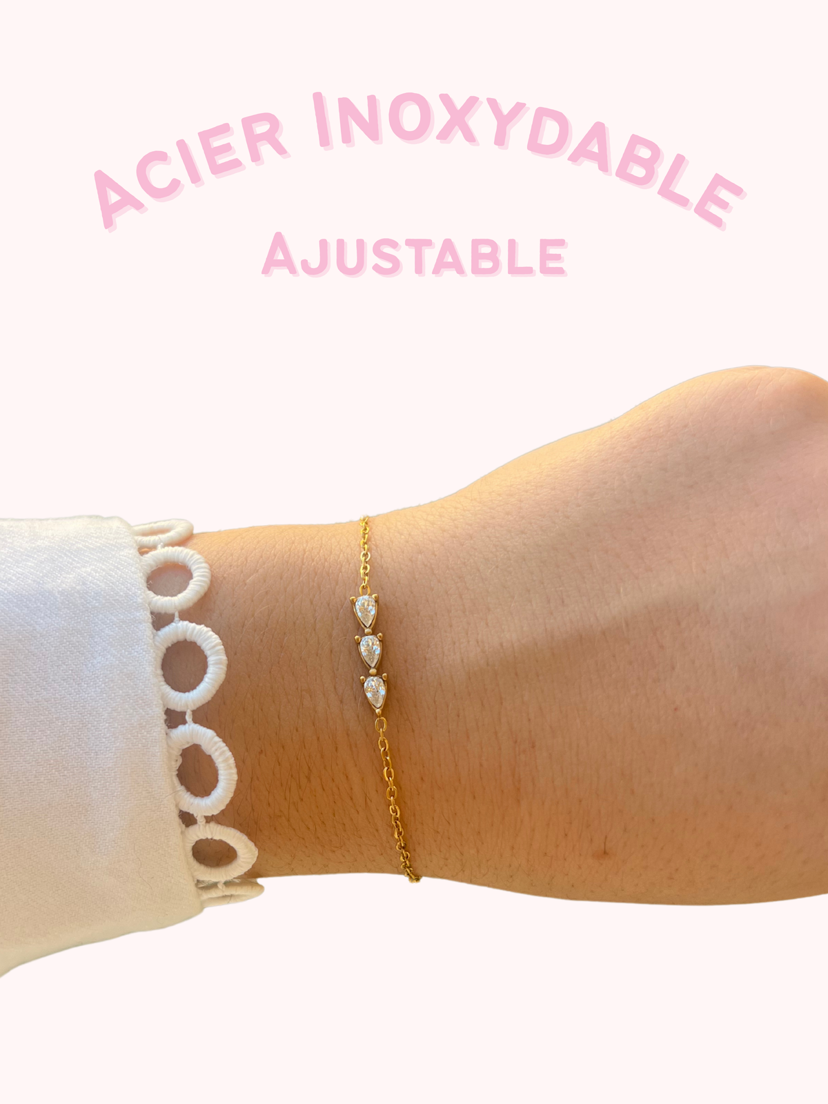 Bracelet acier or