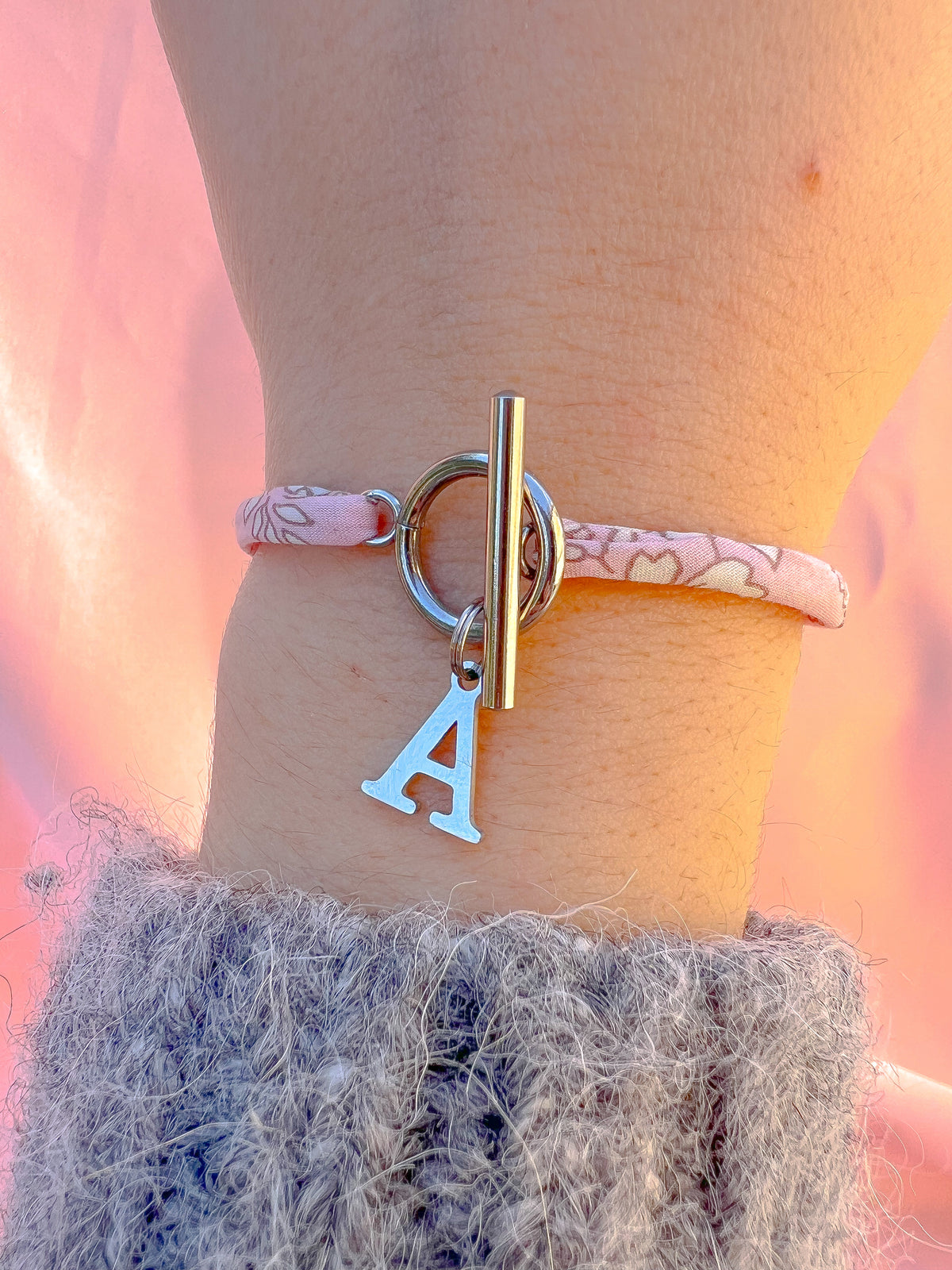 Bracelet Liberty Initiale Personnalisé – Acier Inoxydable