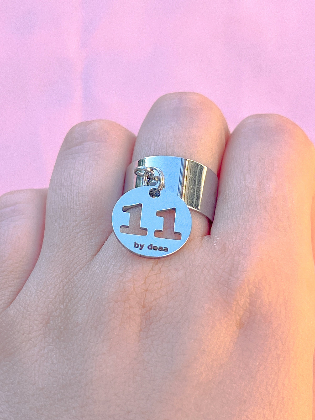 Bague Chiffre Personnalisée – Acier Inoxydable