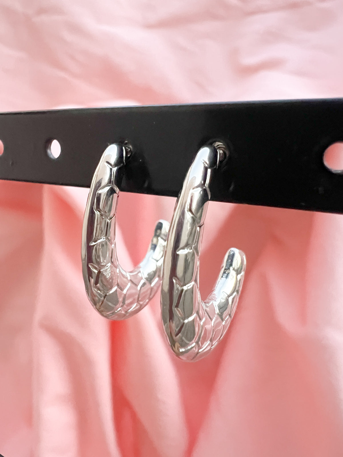 Riviera – Boucles d'Oreilles Créole Chunky Acier Inoxydable