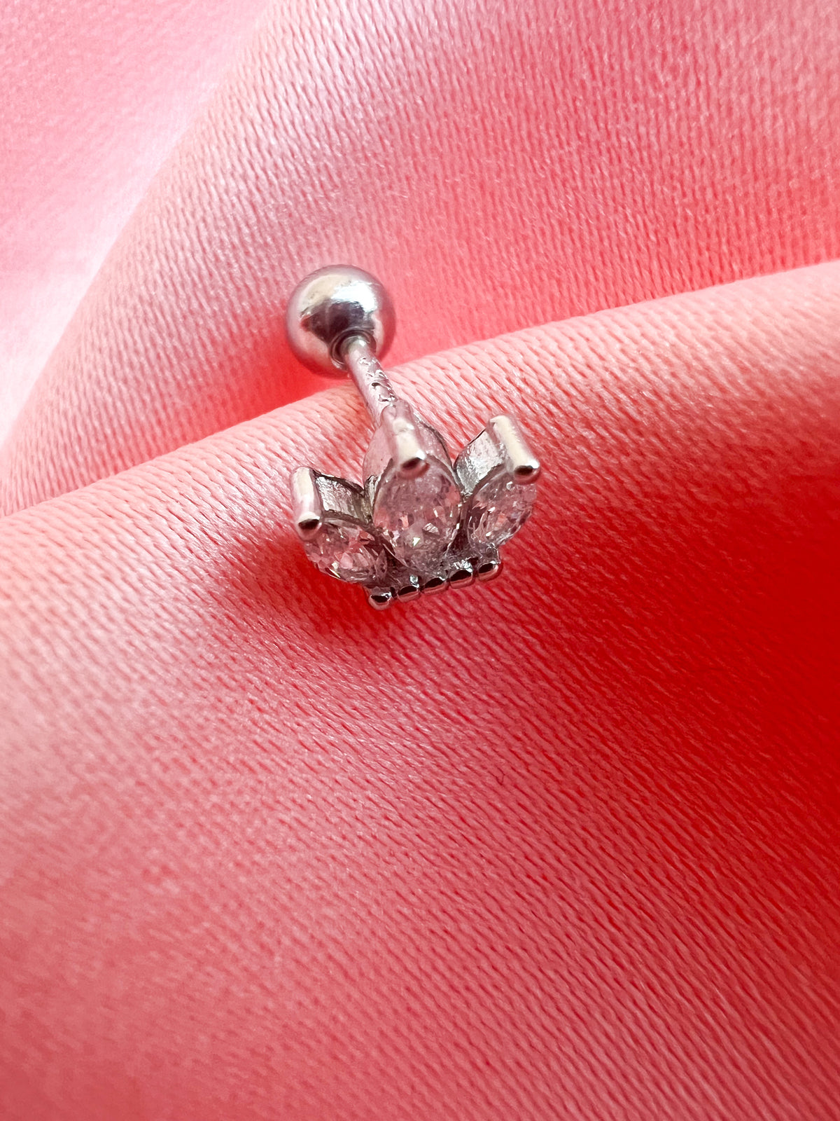 Piercing Couronne 3 Branches – Argent 925