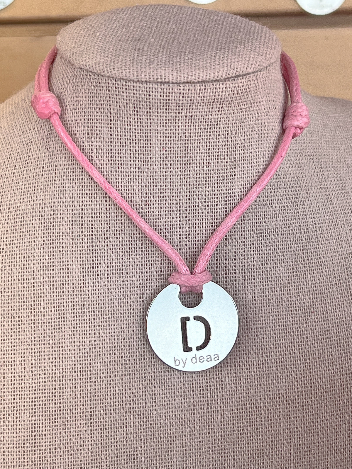 Collier Cordon Médaille Initiale Personnalisé
