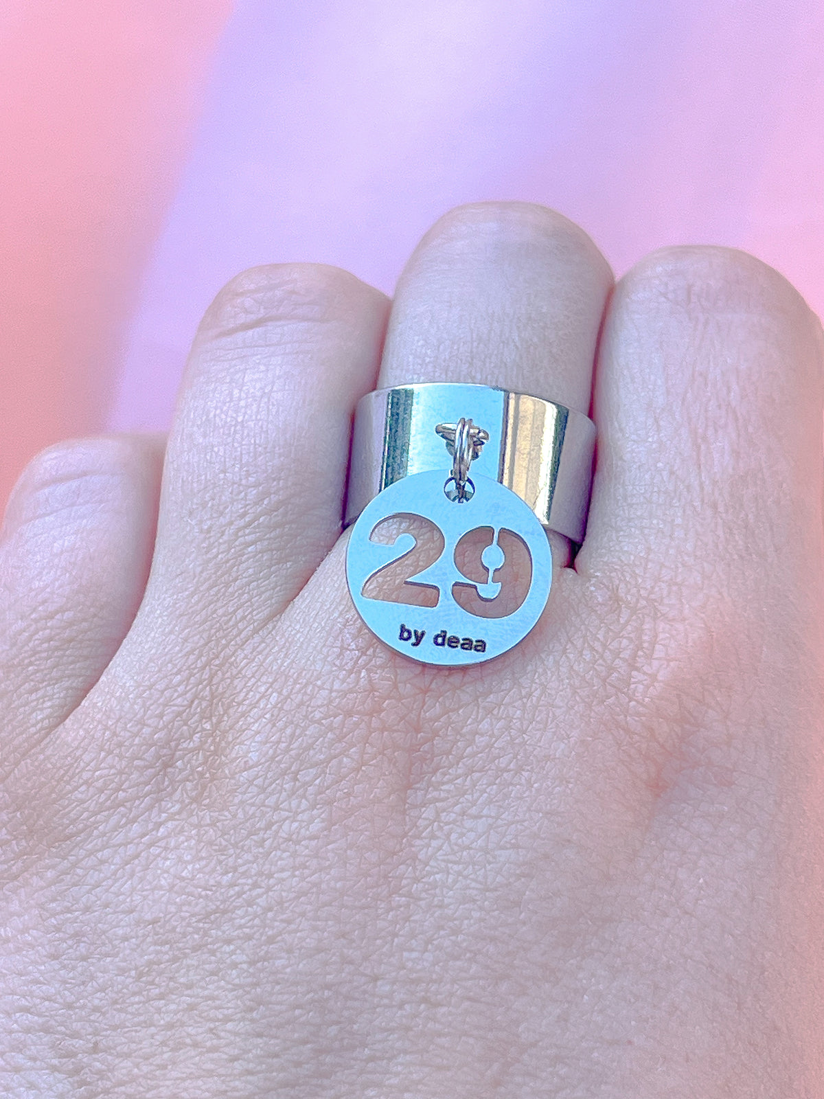 Bague Chiffre Personnalisée – Acier Inoxydable
