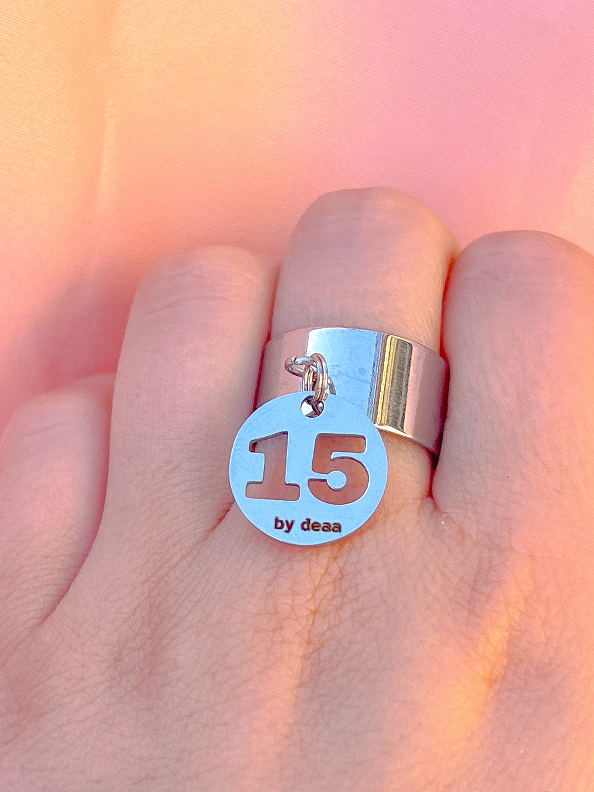Bague Chiffre Personnalisée – Acier Inoxydable