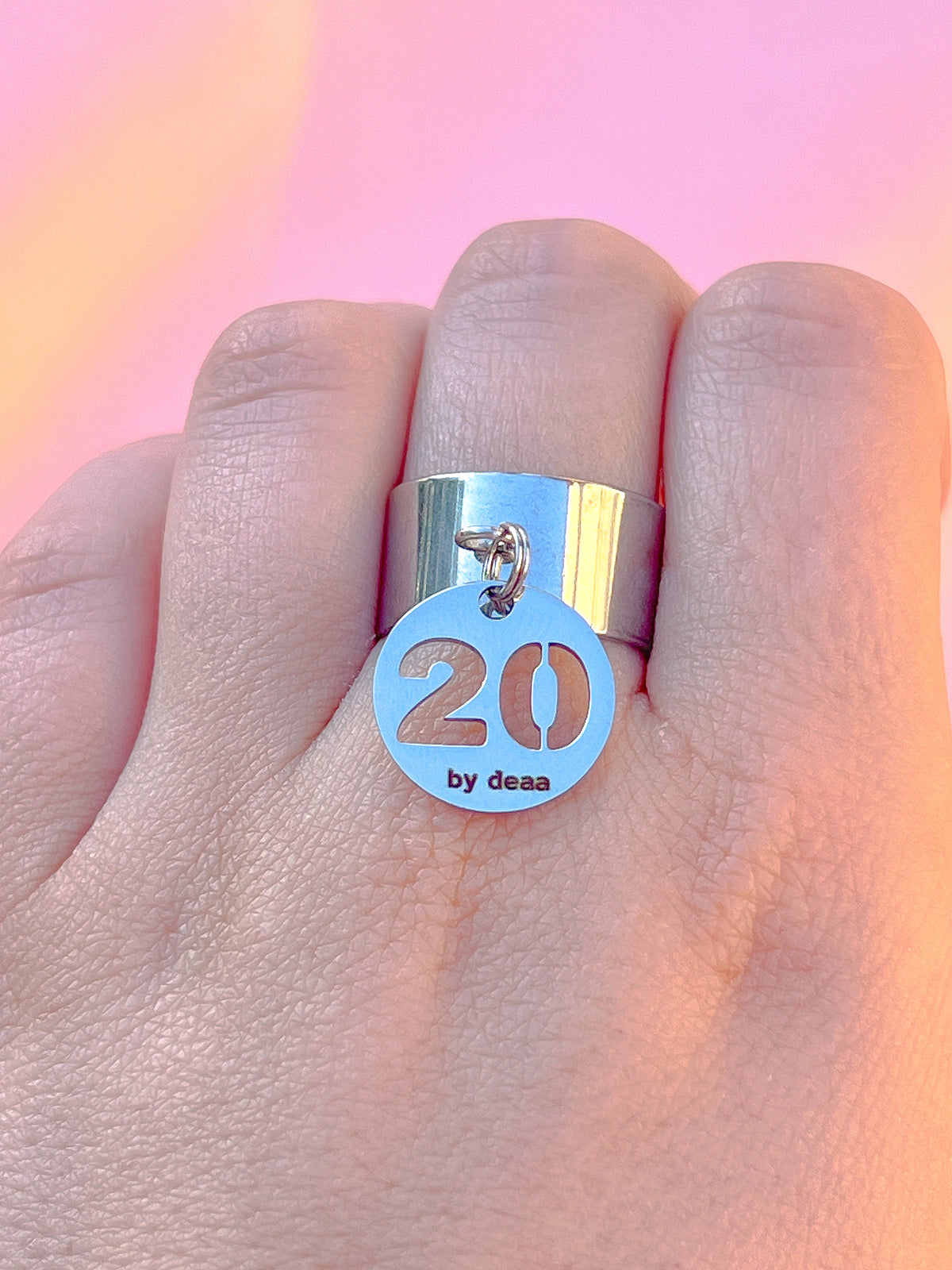 Bague Chiffre Personnalisée – Acier Inoxydable