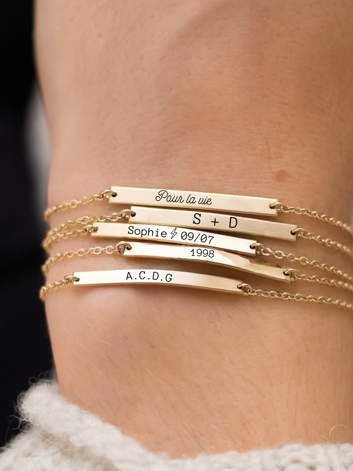 Gourmette Gravée Personnalisée – Acier Inoxydable